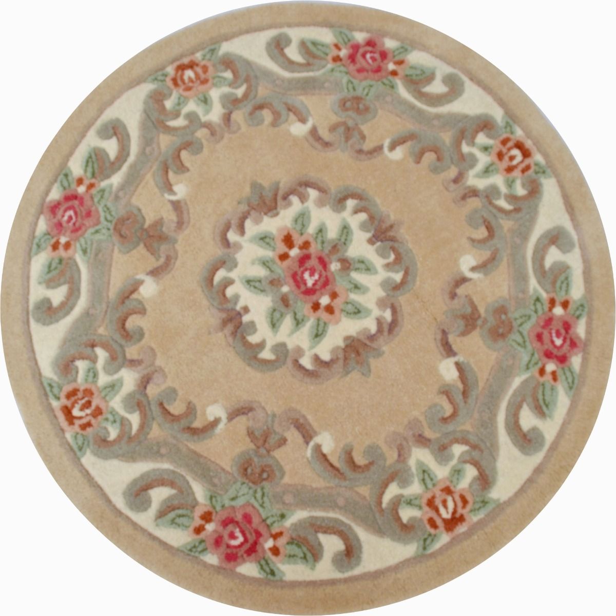 Traditional Handmade Wool Rug-Avalon-Beige