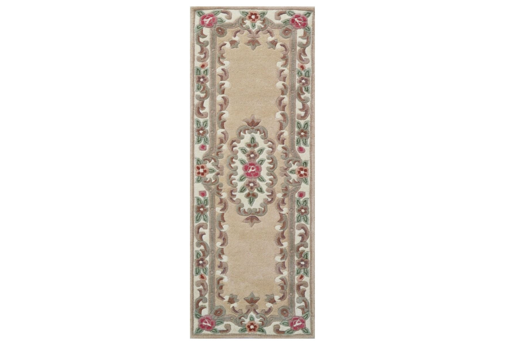 Traditional Handmade Wool Rug-Avalon-Beige