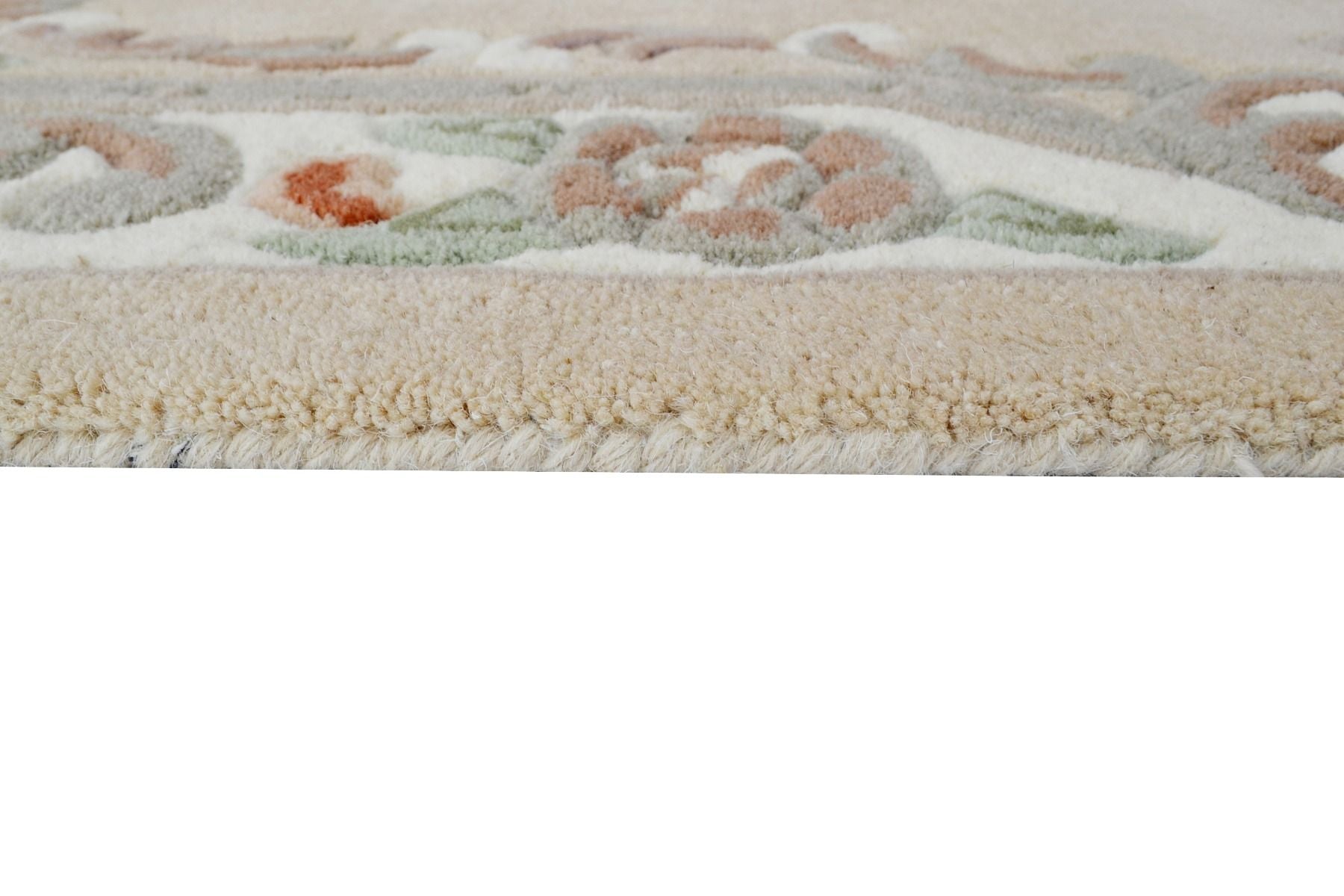 Traditional Handmade Wool Rug-Avalon-Beige