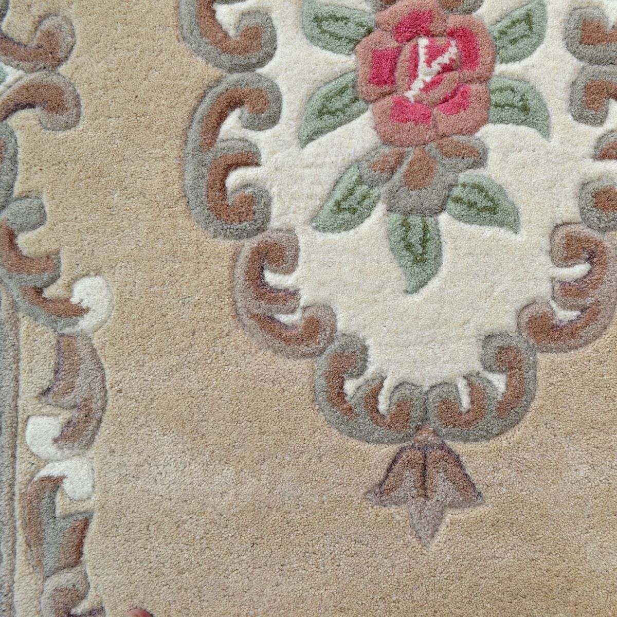 Traditional Handmade Wool Rug-Avalon-Beige