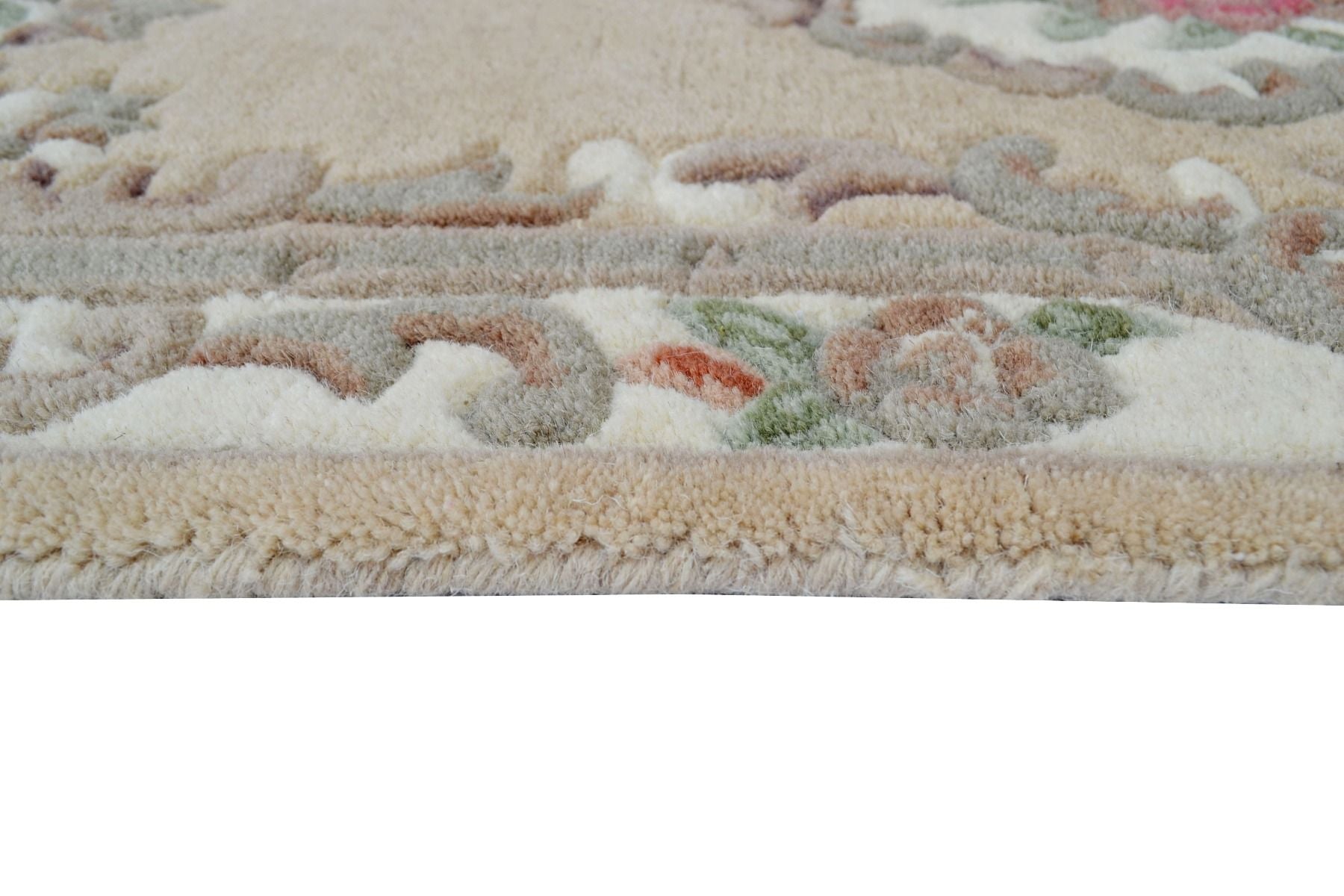 Traditional Handmade Wool Rug-Avalon-Beige