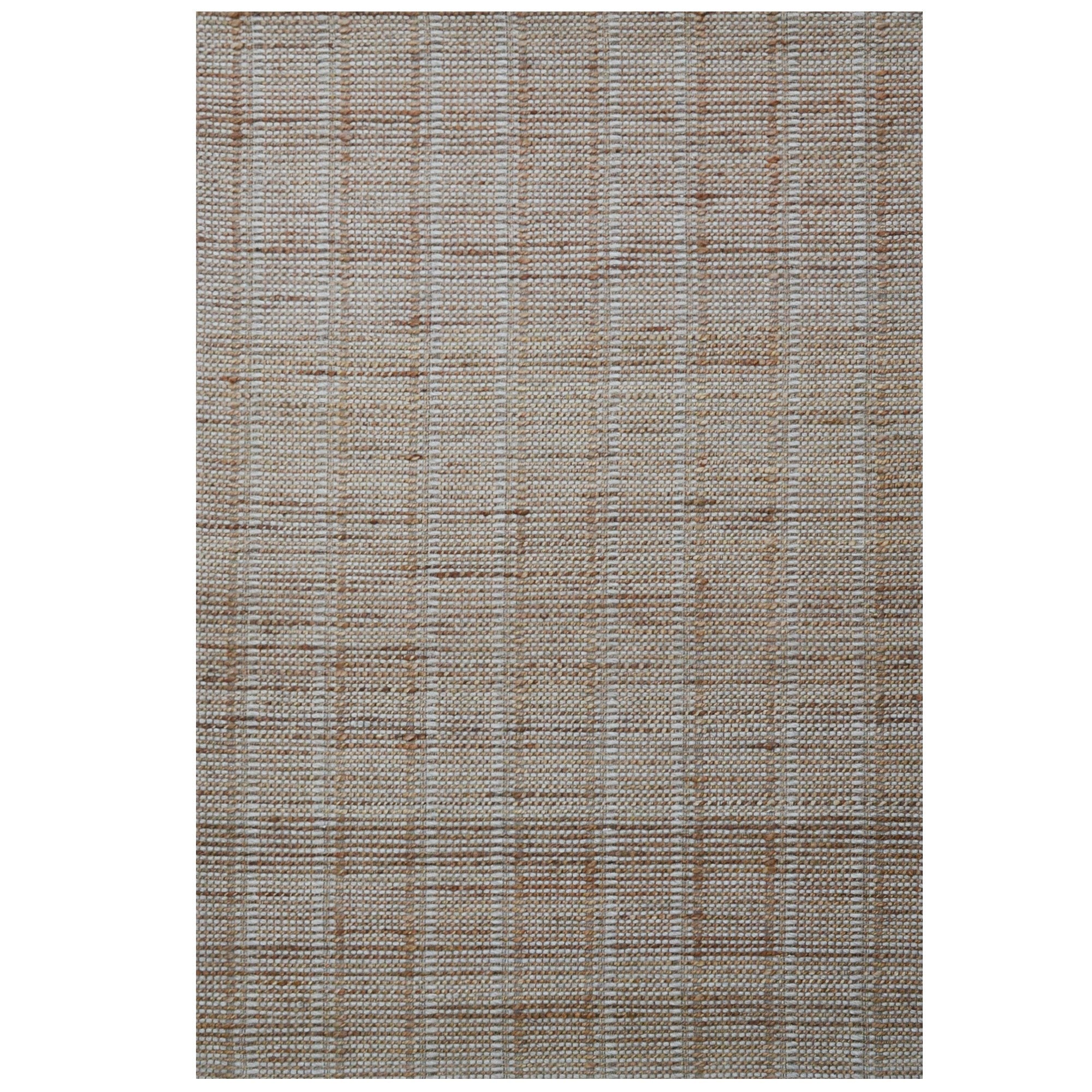 Handwoven Wool & Jute Rug-Cedar 510-Natural/Silver-110x160cm