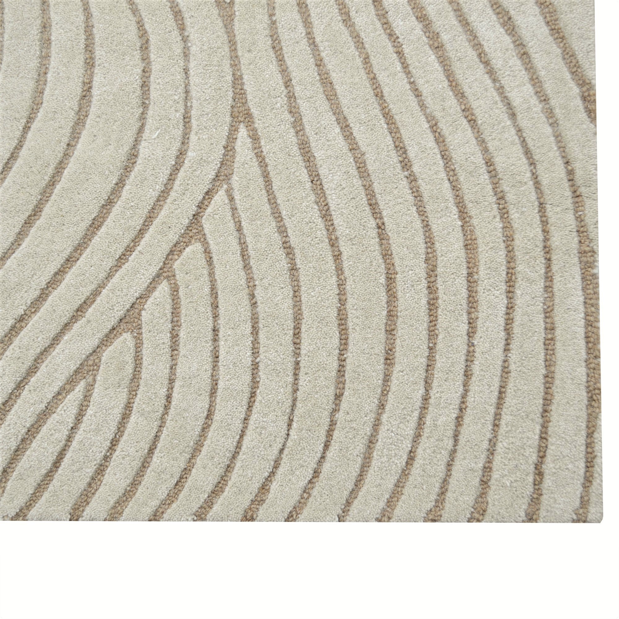 Handtufted Wool Rug-Decotex 6448-Beige/Brown-110X160cm