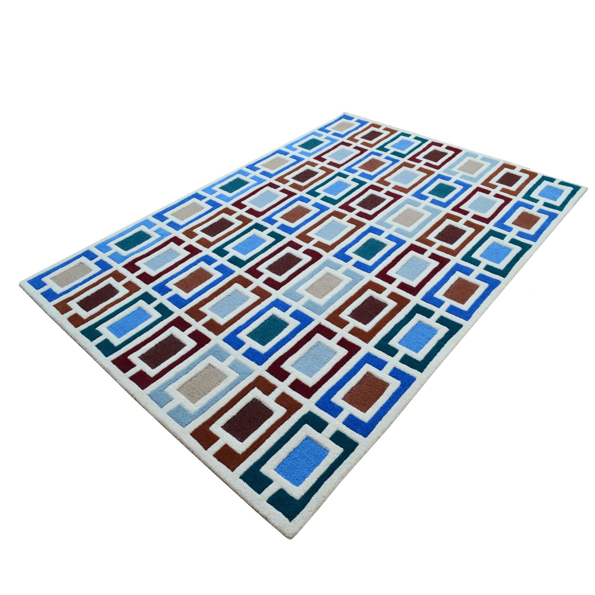 Handmade Alliance Wool Rug-6435-Multi-110x160cm