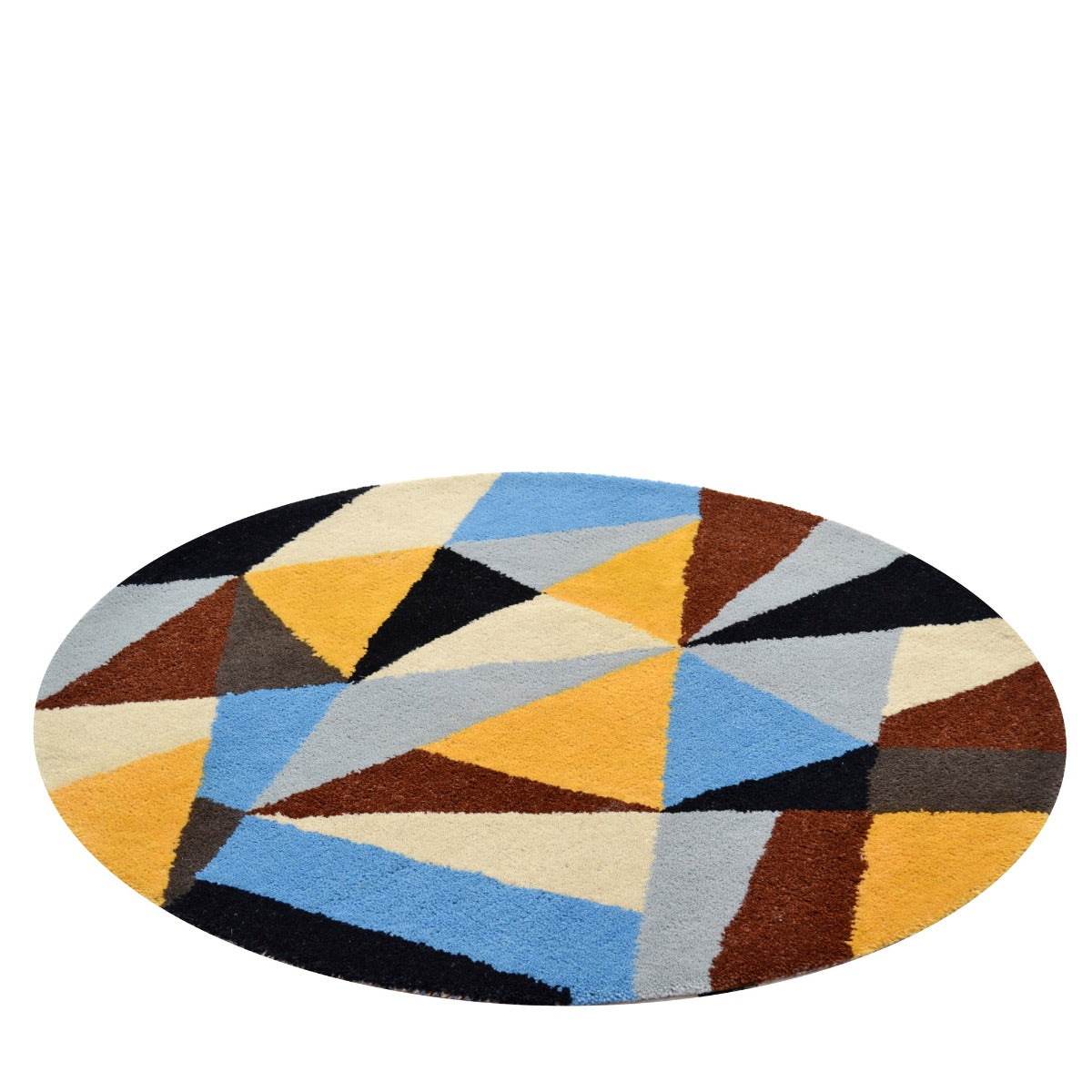 Handmade Trendy Woollen Rug- Divinity 6299- Multi- 100x100cm