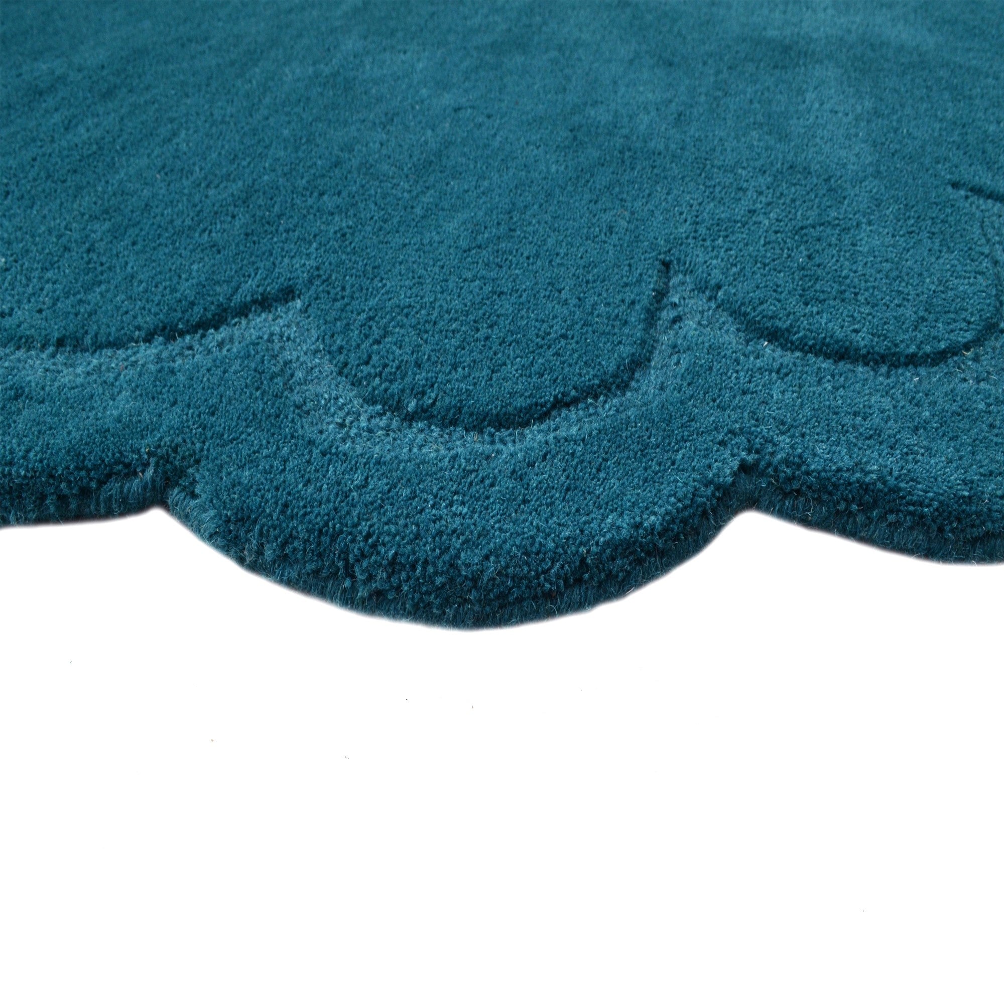 Handtufted Wool Rug-Rivoli 6447-Turquoise-160X160cm
