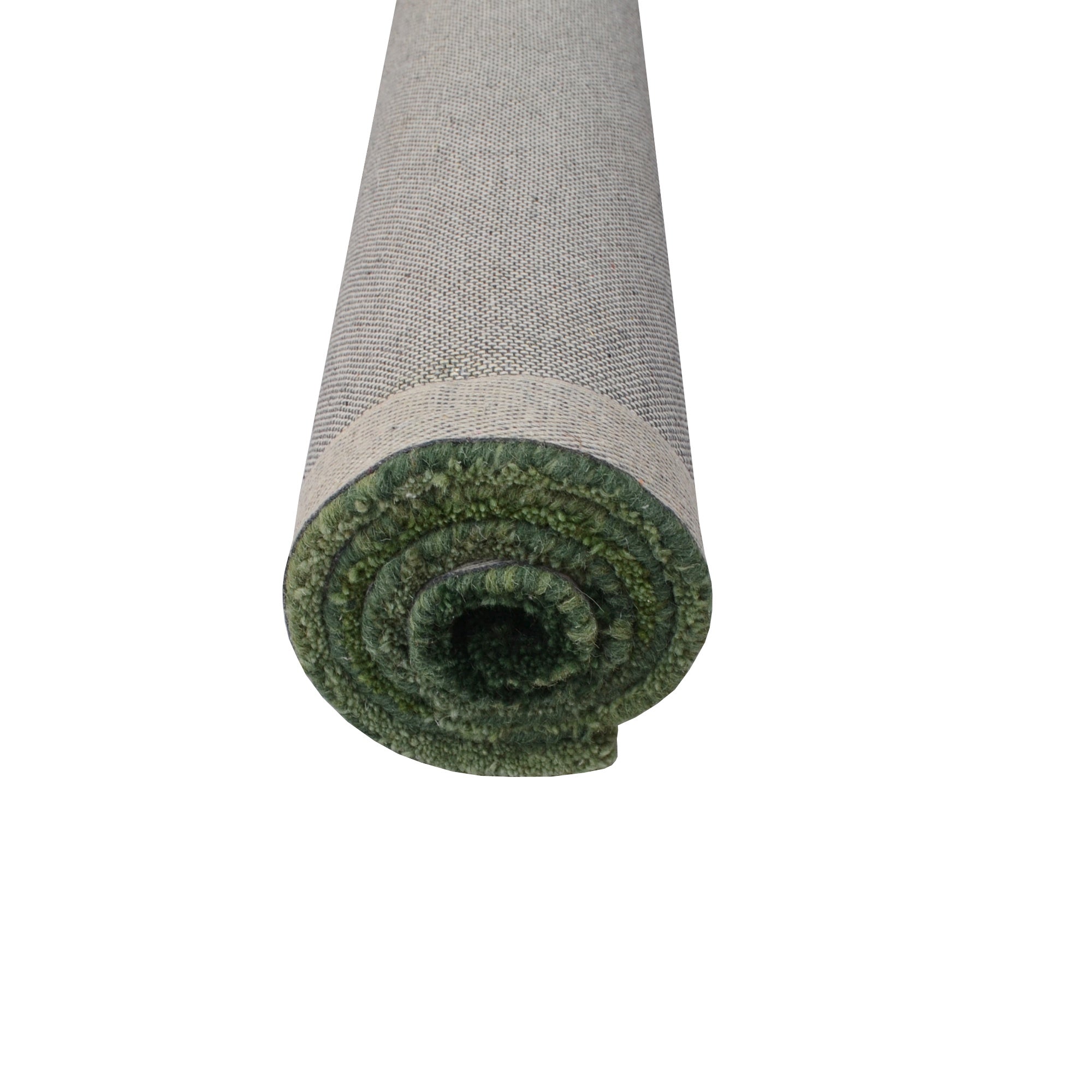Handmade Gabbeh Wool Rug-128- SAGE GREEN-80x150cm