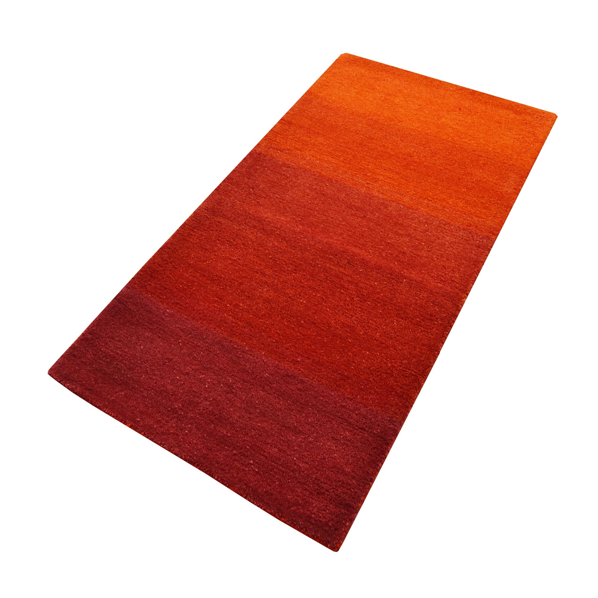 Handmade Gabbeh Wool Rug-128- IMPERIAL RED-80x150cm