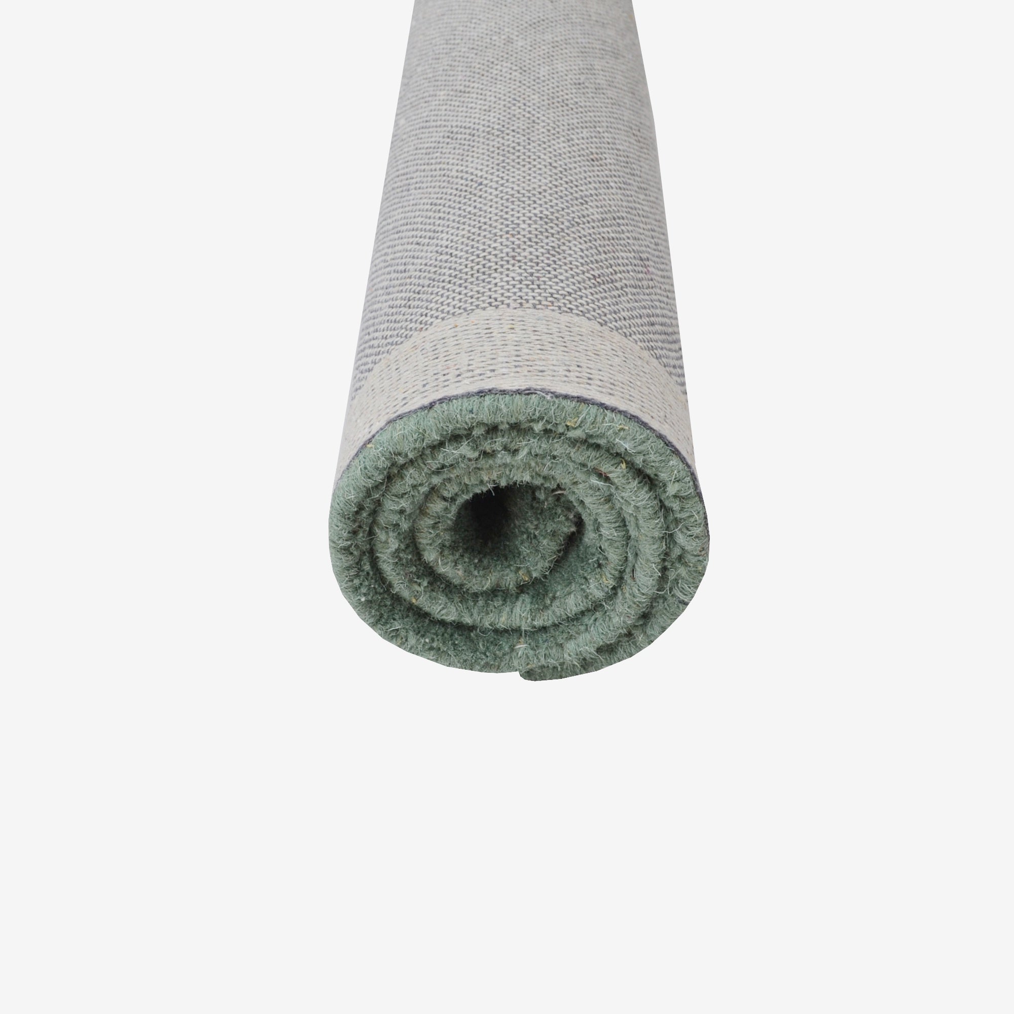 Handmade Chevron Wool Rug- 6439- Sea Green-60x90cm