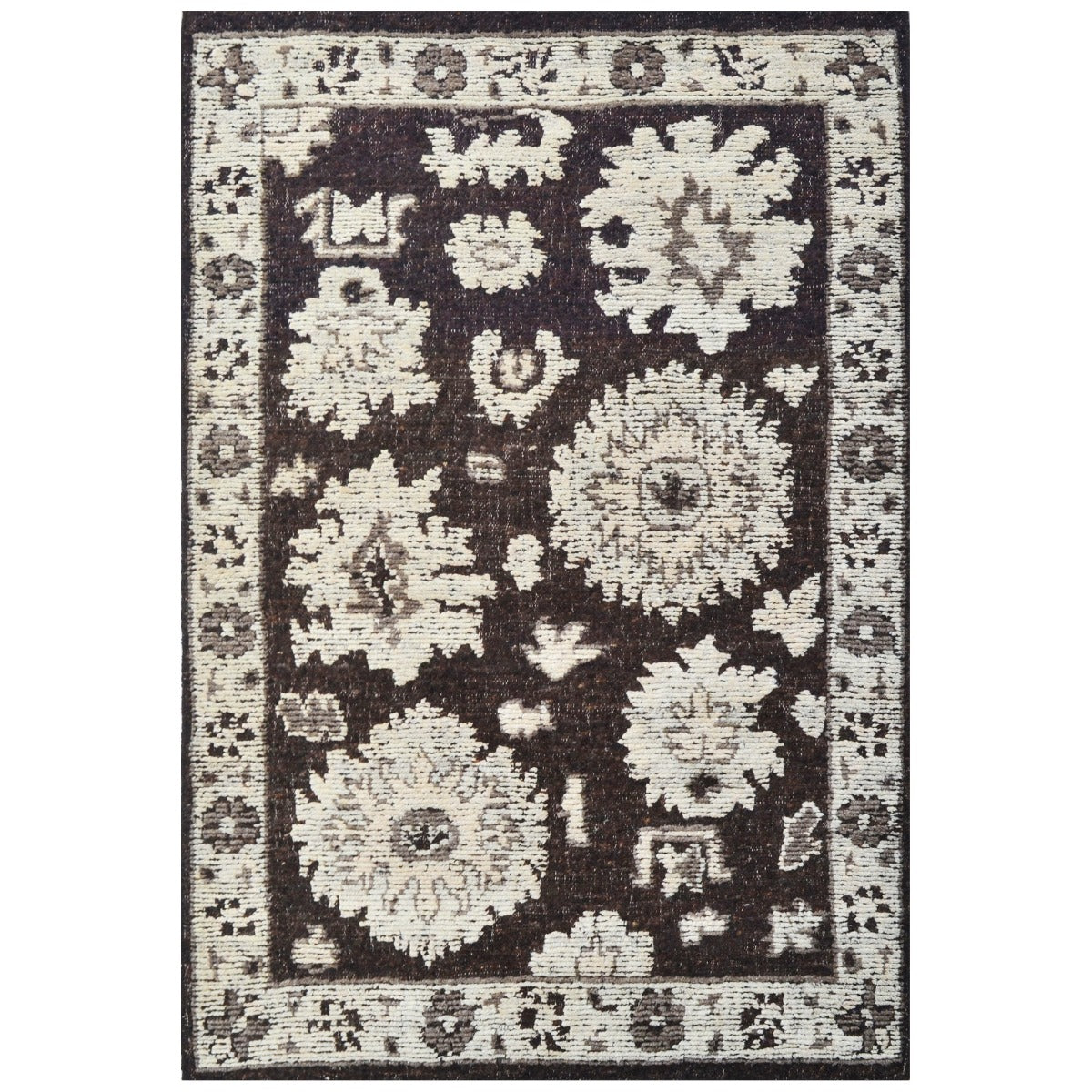 Modern Handknotted Rug-Anatolia-Brown Natural-160x230cm