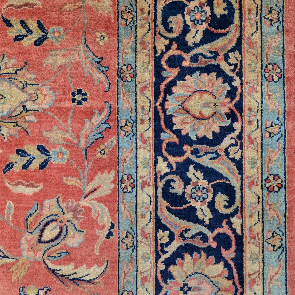Handknotted Astana 204-Rust Blue Rug-175x255cm