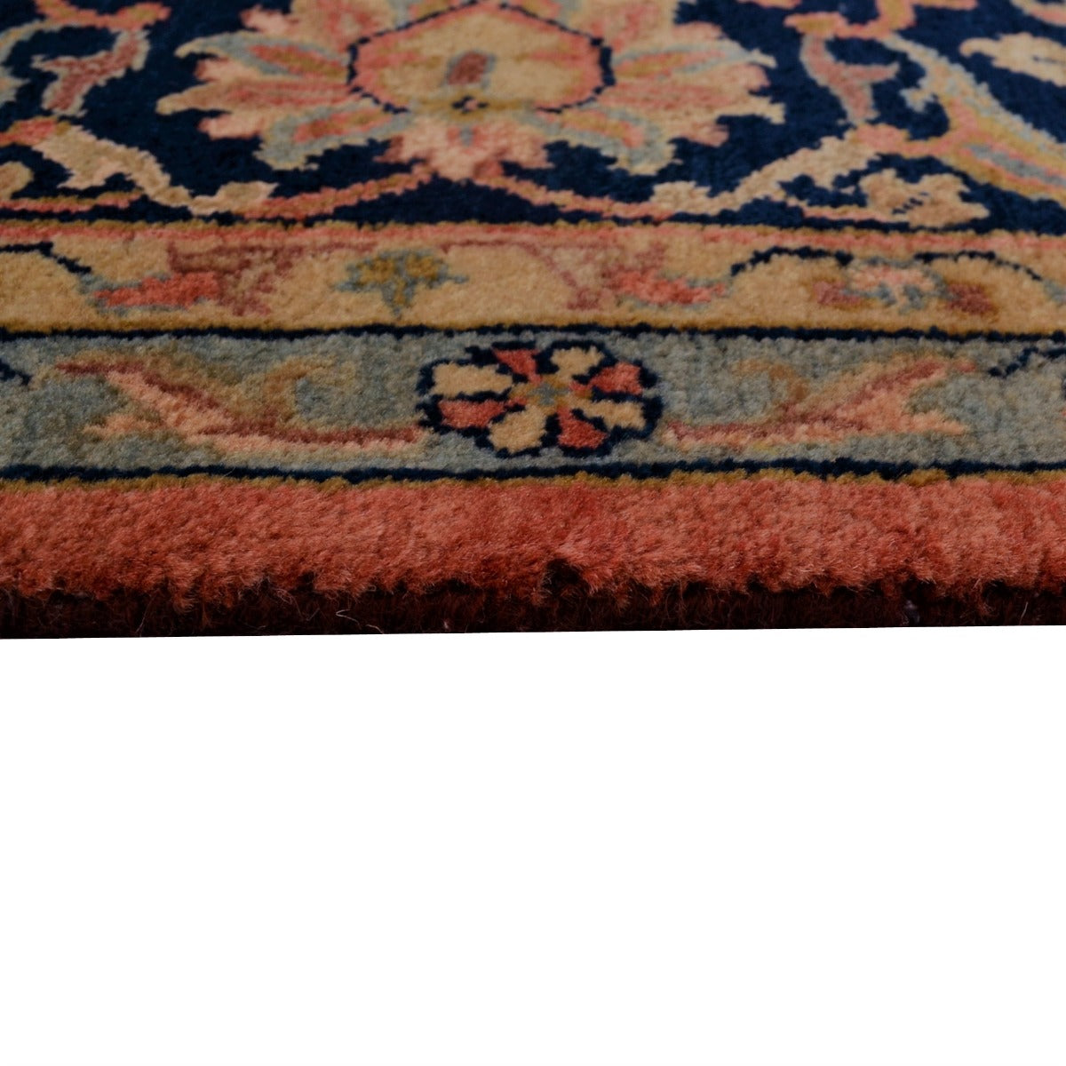 Handknotted Astana 204-Rust Blue Rug-175x255cm