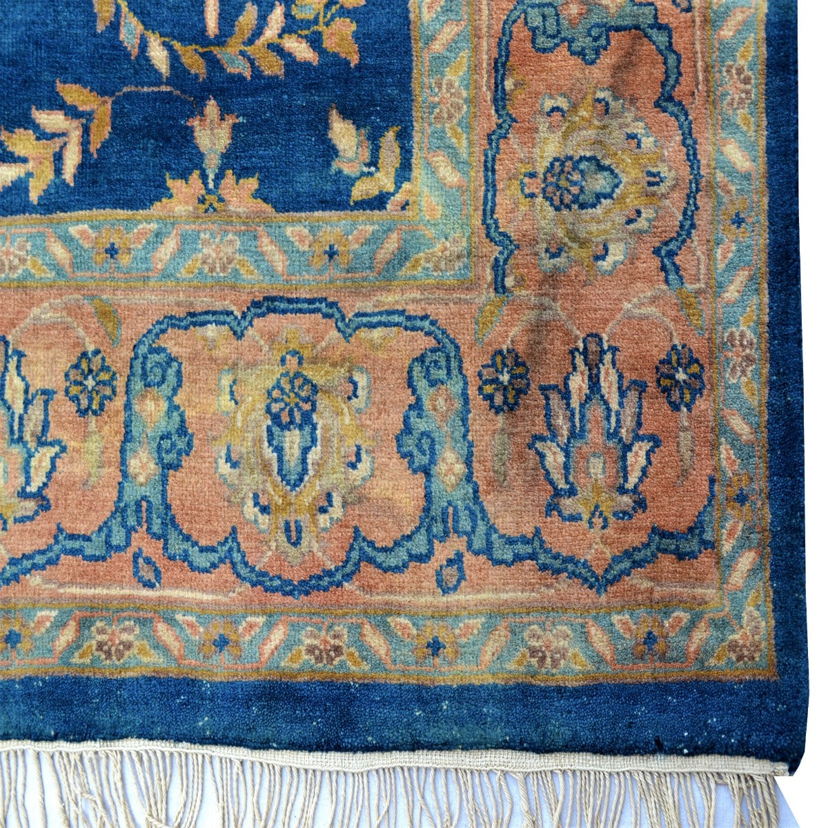 Handknotted Wool Rug-Antalya 202-Blue Rust-167x233cm