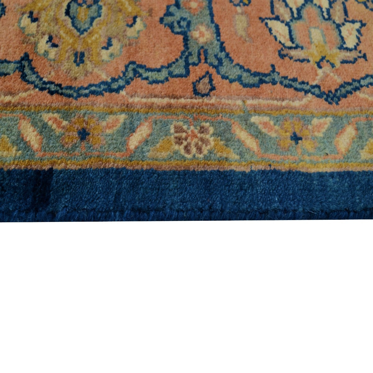 Handknotted Wool Rug-Antalya 202-Blue Rust-167x233cm