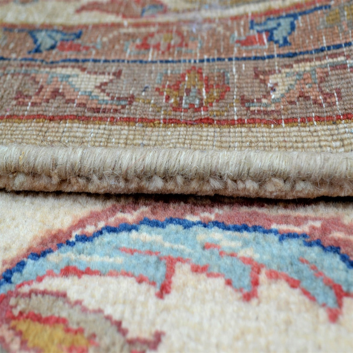 Handknotted Jodhpur 212 Rug-Cream Cream-177x245cm