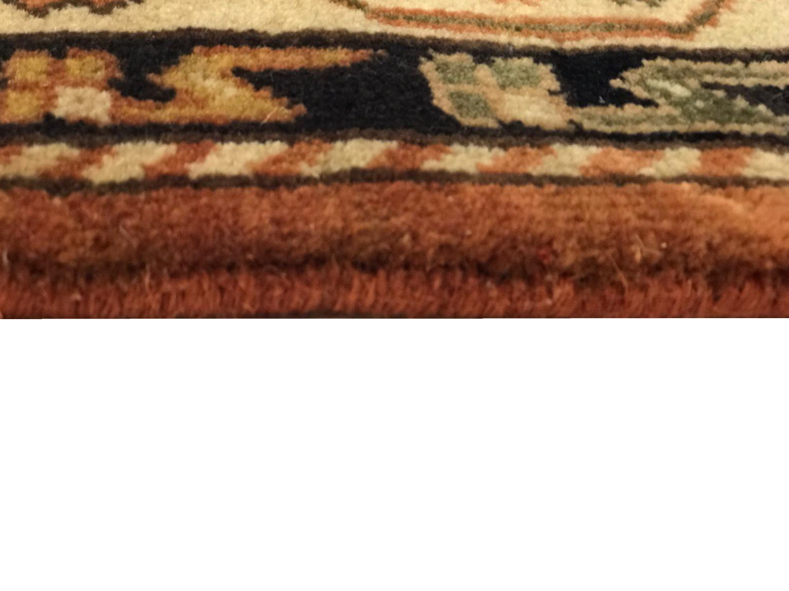 Handknotted Wool Rug - Kazak - Terracotta/Cream - 143x202cm