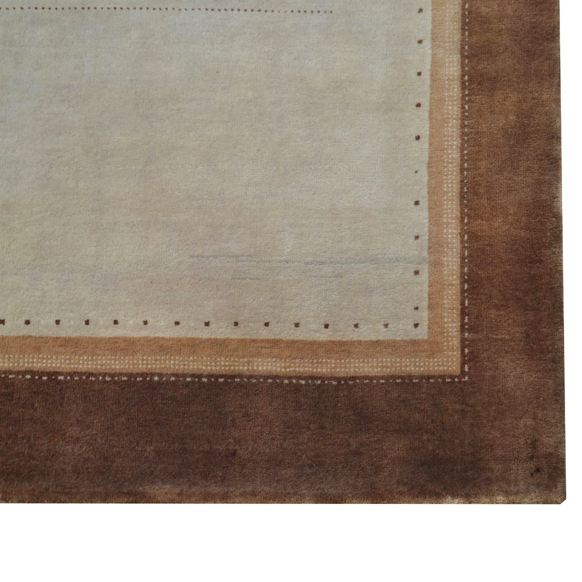 Handknotted Lori buff wool Rug - Brown Begie - 170x240cm