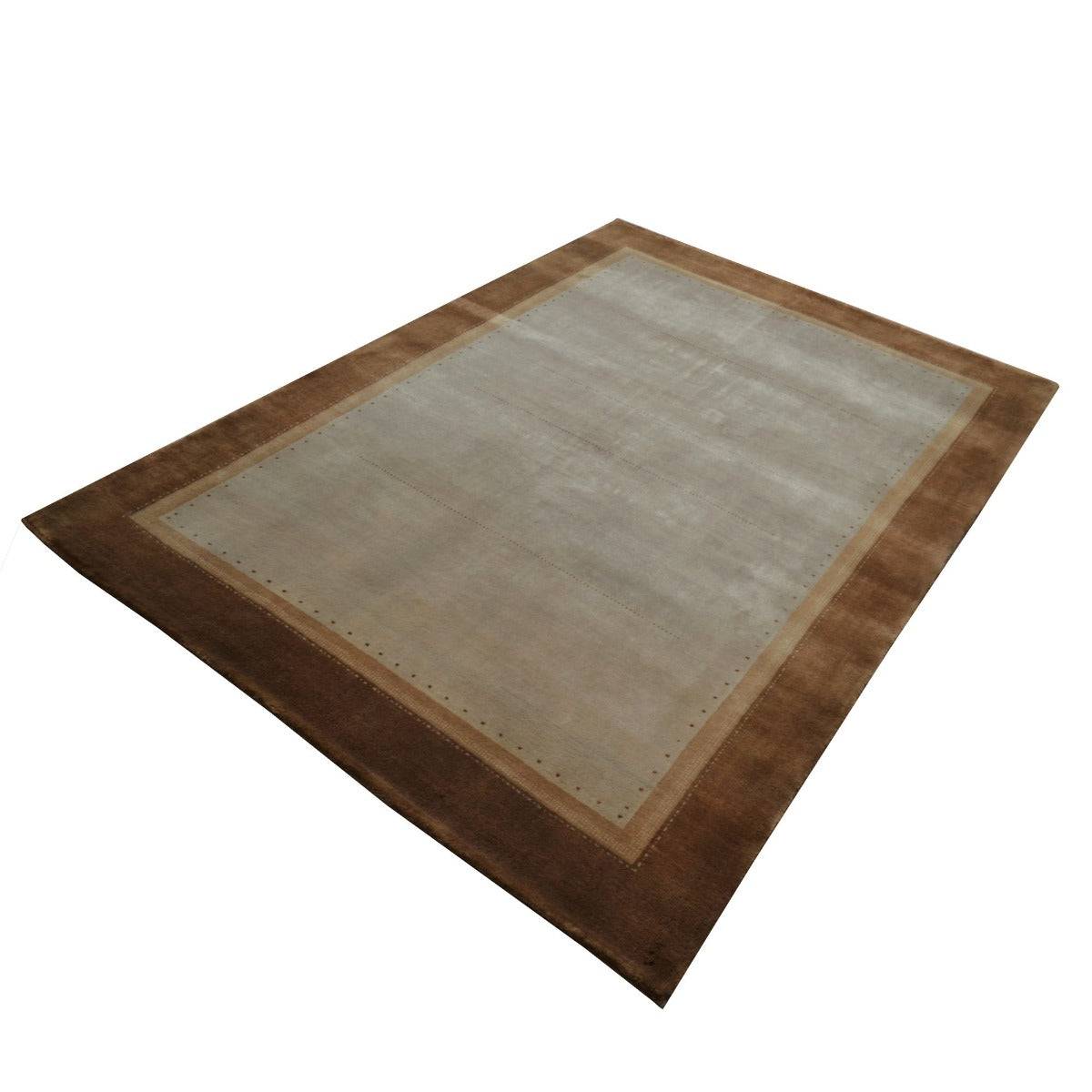 Handknotted Lori buff wool Rug - Brown Begie - 170x240cm