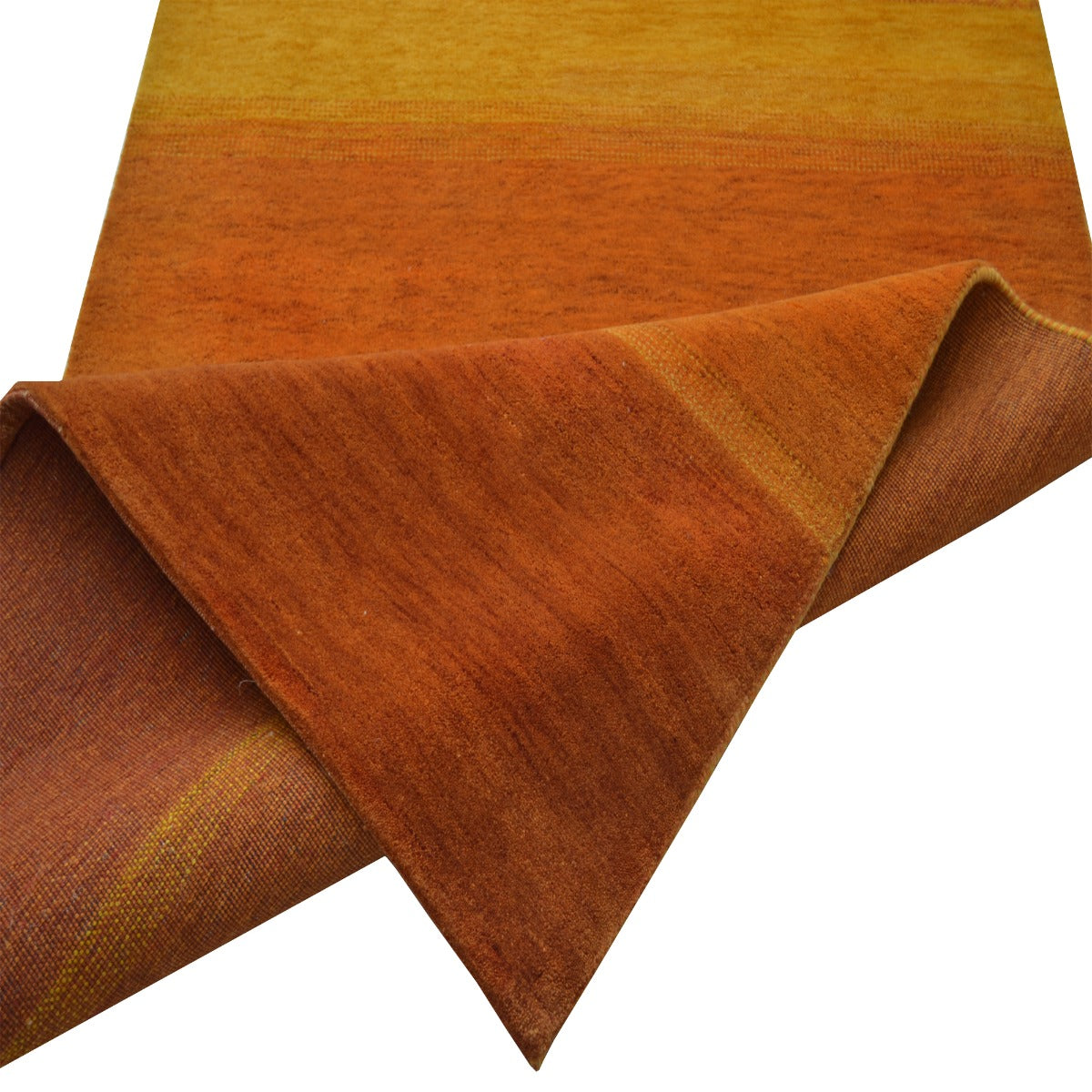 Handknotted Lori buff wool Rug - Gold - 120x180cm