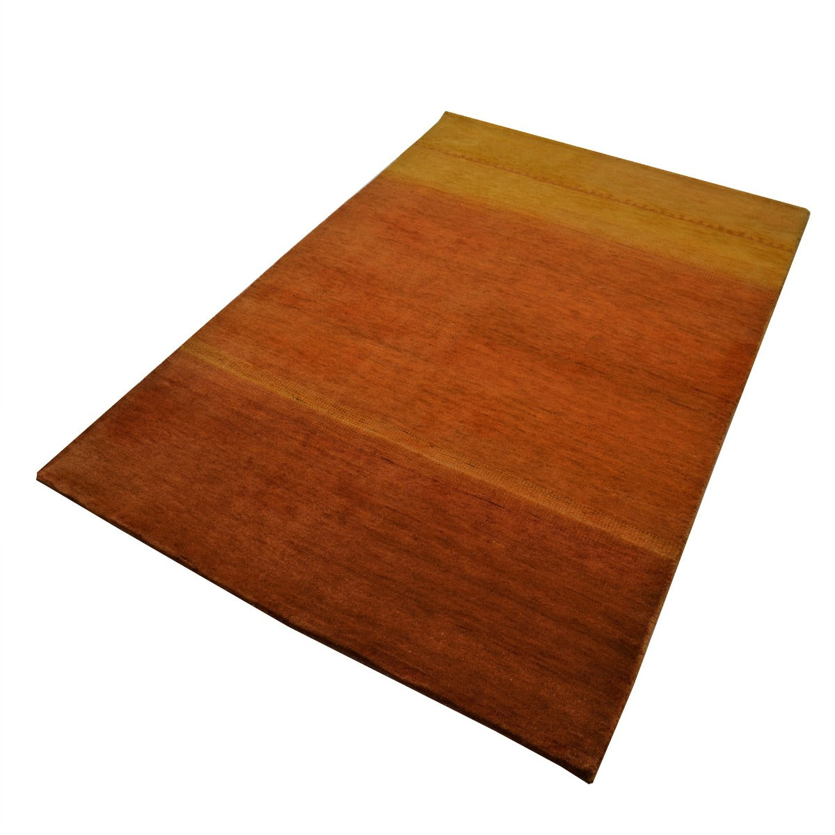 Handknotted Lori buff wool Rug - Gold - 120x180cm