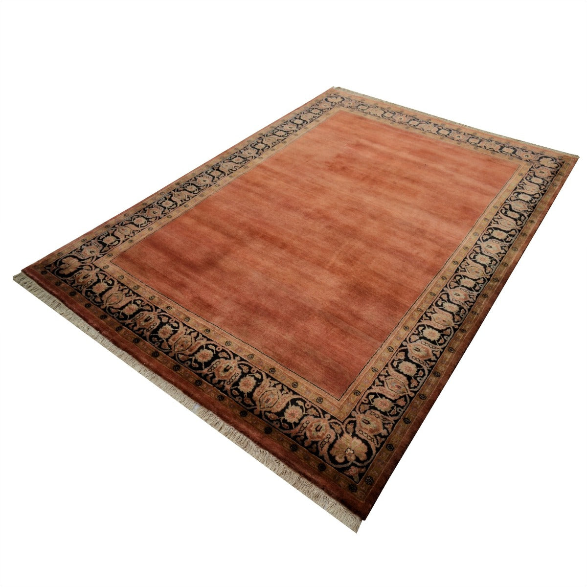 Handknotted Rome 209 Rug- Rust Blue -180x245cm