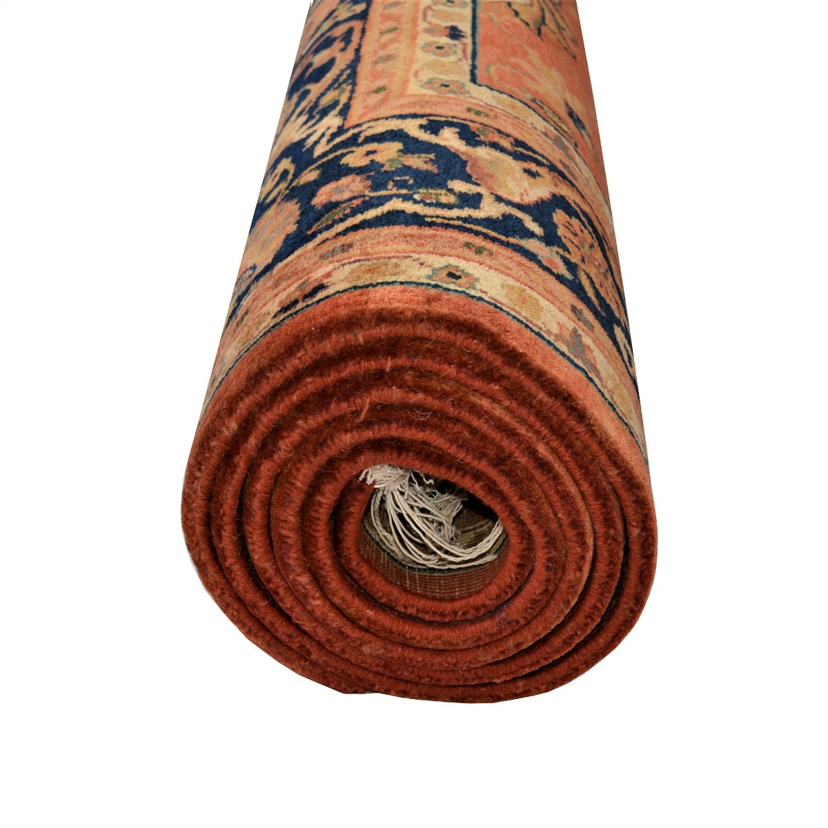 Classical Handknotted Silk Rug-Rustaq 902-Rust Blue-170x240cm