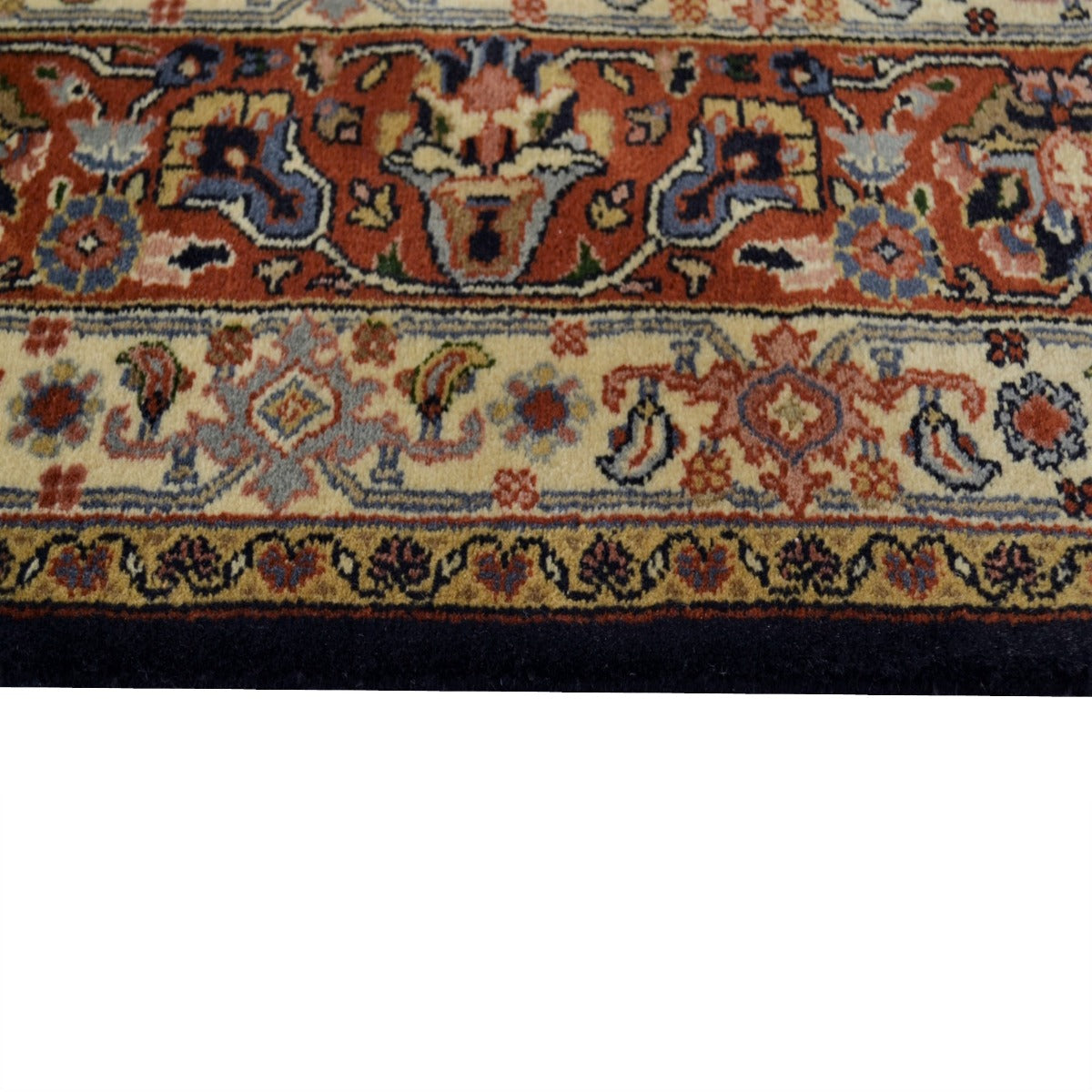 Handknotted SA 2010 wool Rug - Blue Rust - 165x232cm