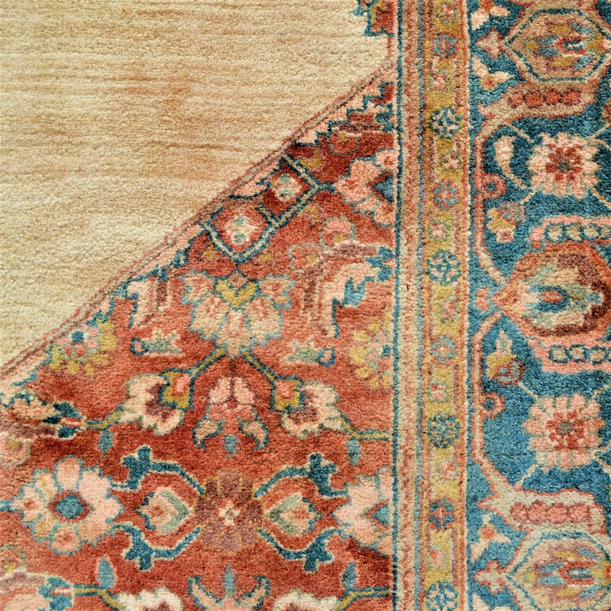 Handknotted Sofia 215 Rug-Cream Blue Rectangle-177x245cm