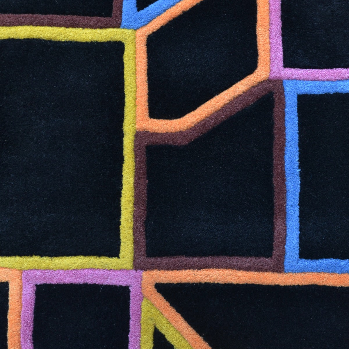 Handmade Wool Rug-202203-BLKMLT-160x230cm