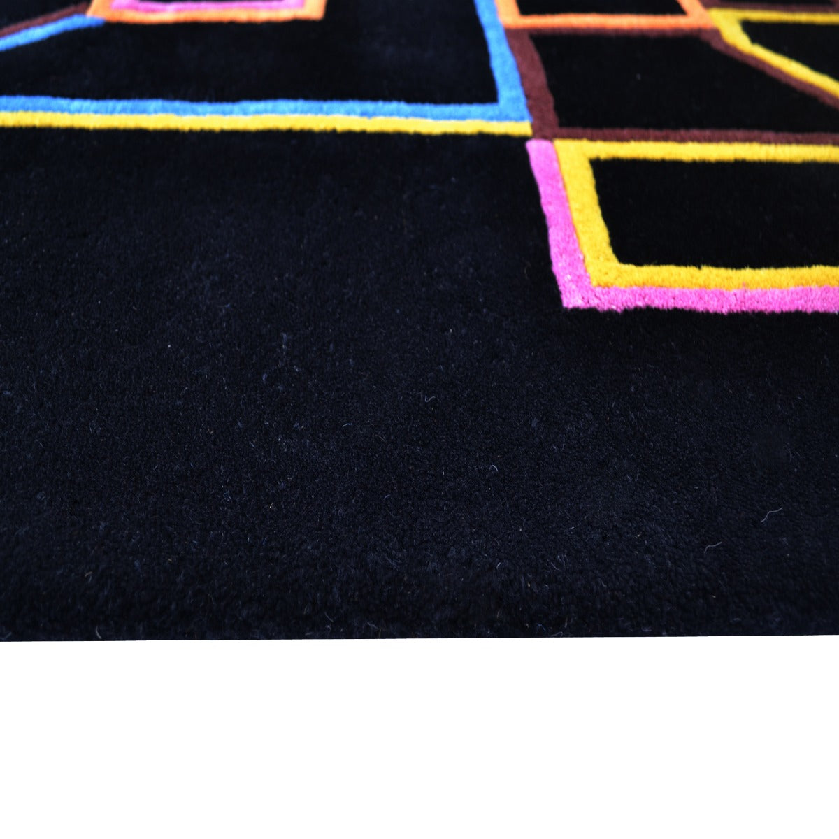 Handmade Wool Rug-202203-BLKMLT-160x230cm