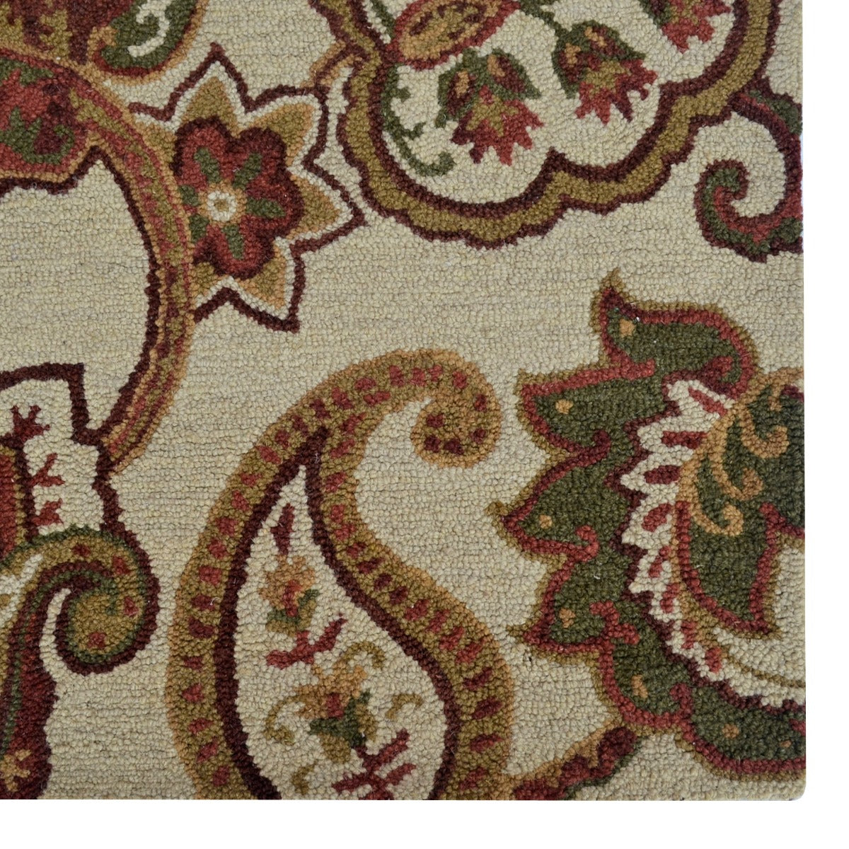 Handmade Wool Rug-202205-Beige Multi-160x230cm