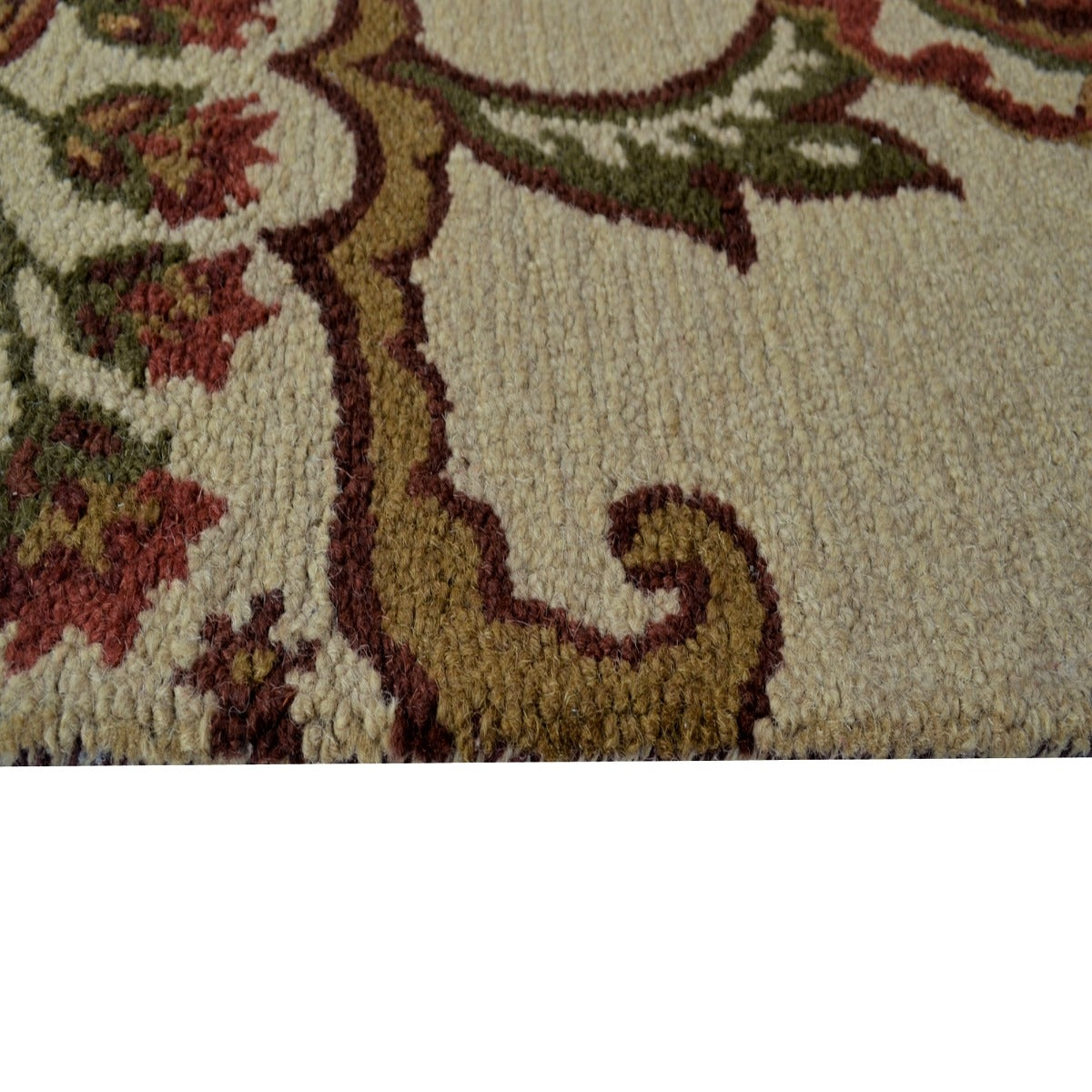 Handmade Wool Rug-202205-Beige Multi-160x230cm