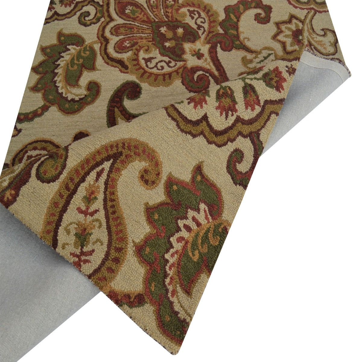 Handmade Wool Rug-202205-Beige Multi-160x230cm
