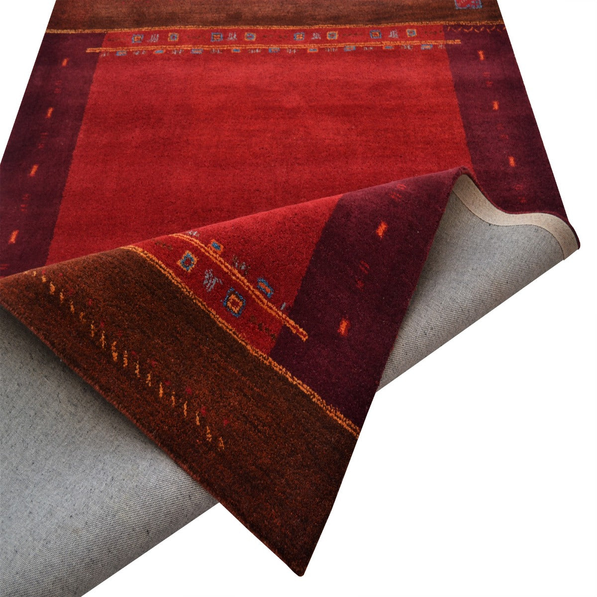 Handmade Wool Rug-202207-Red-160x230cm