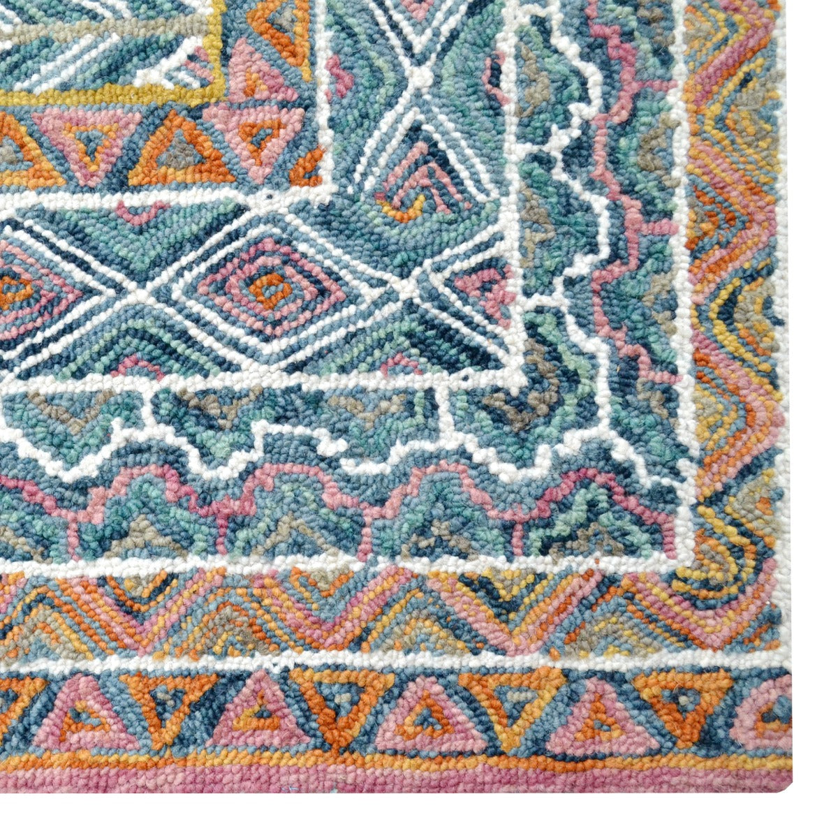 Handmade Abstract Wool Rug-6290-Multi-110x160cm