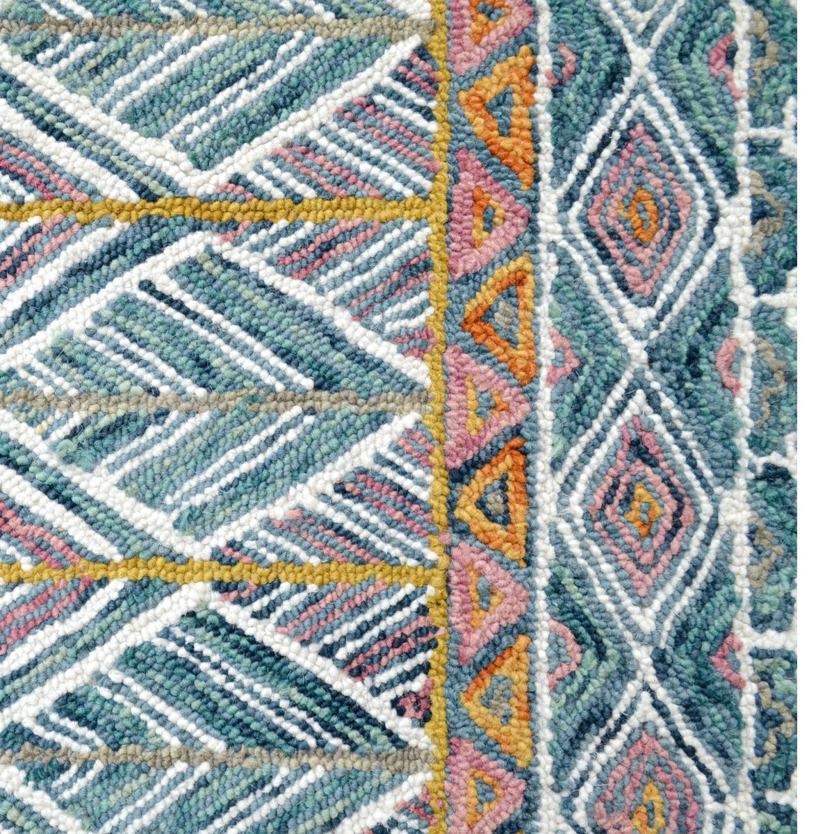 Handmade Abstract Wool Rug-6290-Multi-110x160cm