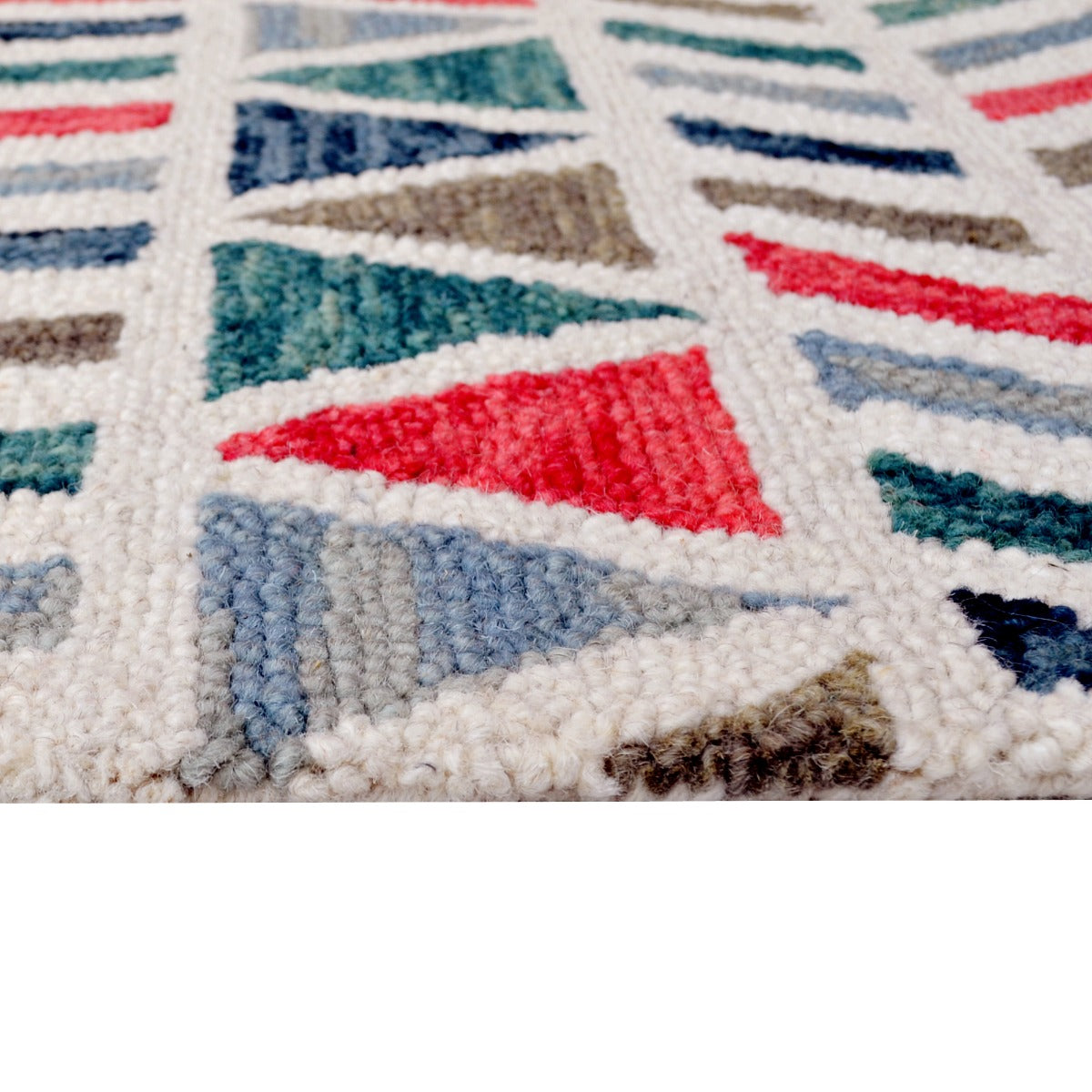 Handmade Abstract Wool Rug-6291-Multi-110x160cm