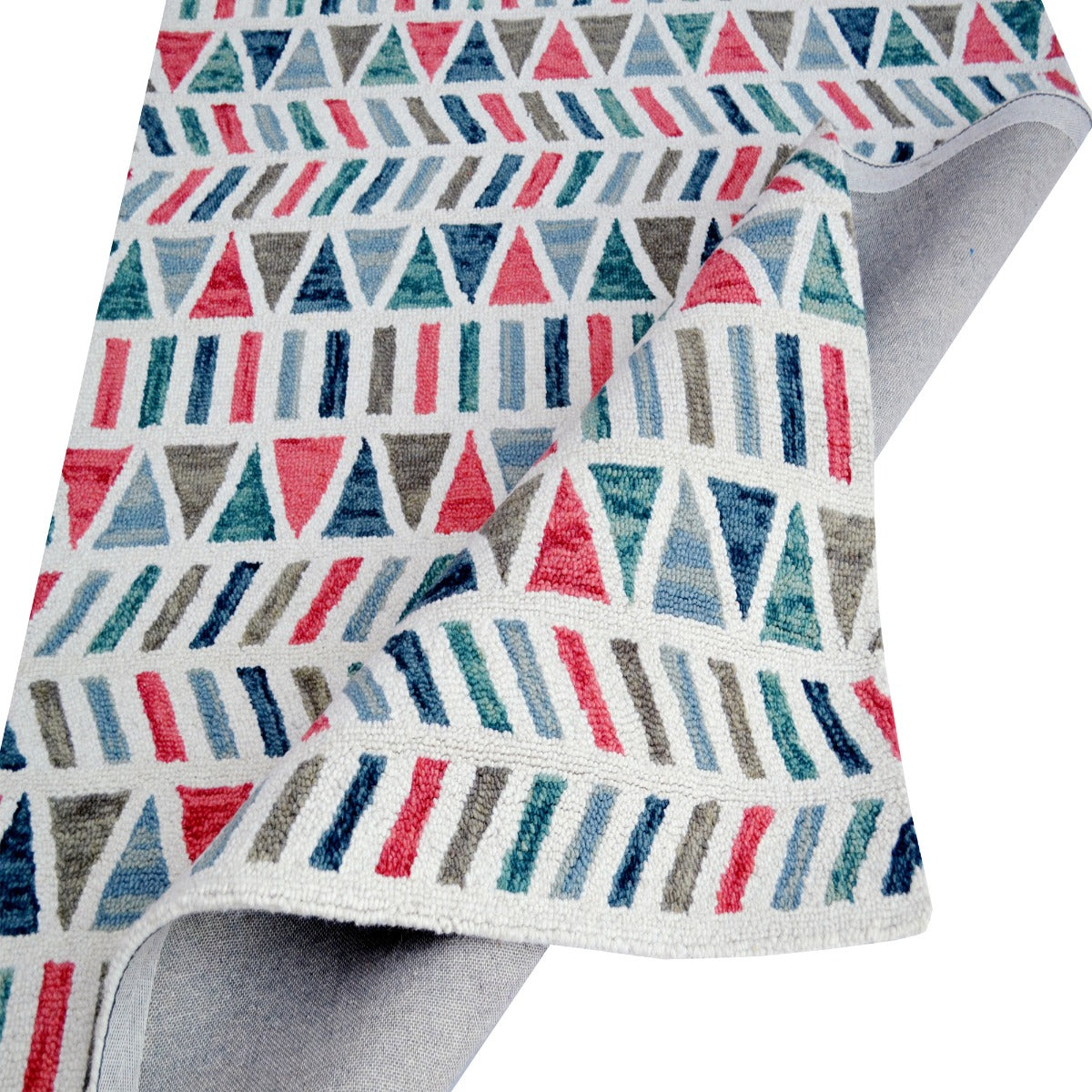 Handmade Abstract Wool Rug-6291-Multi-110x160cm