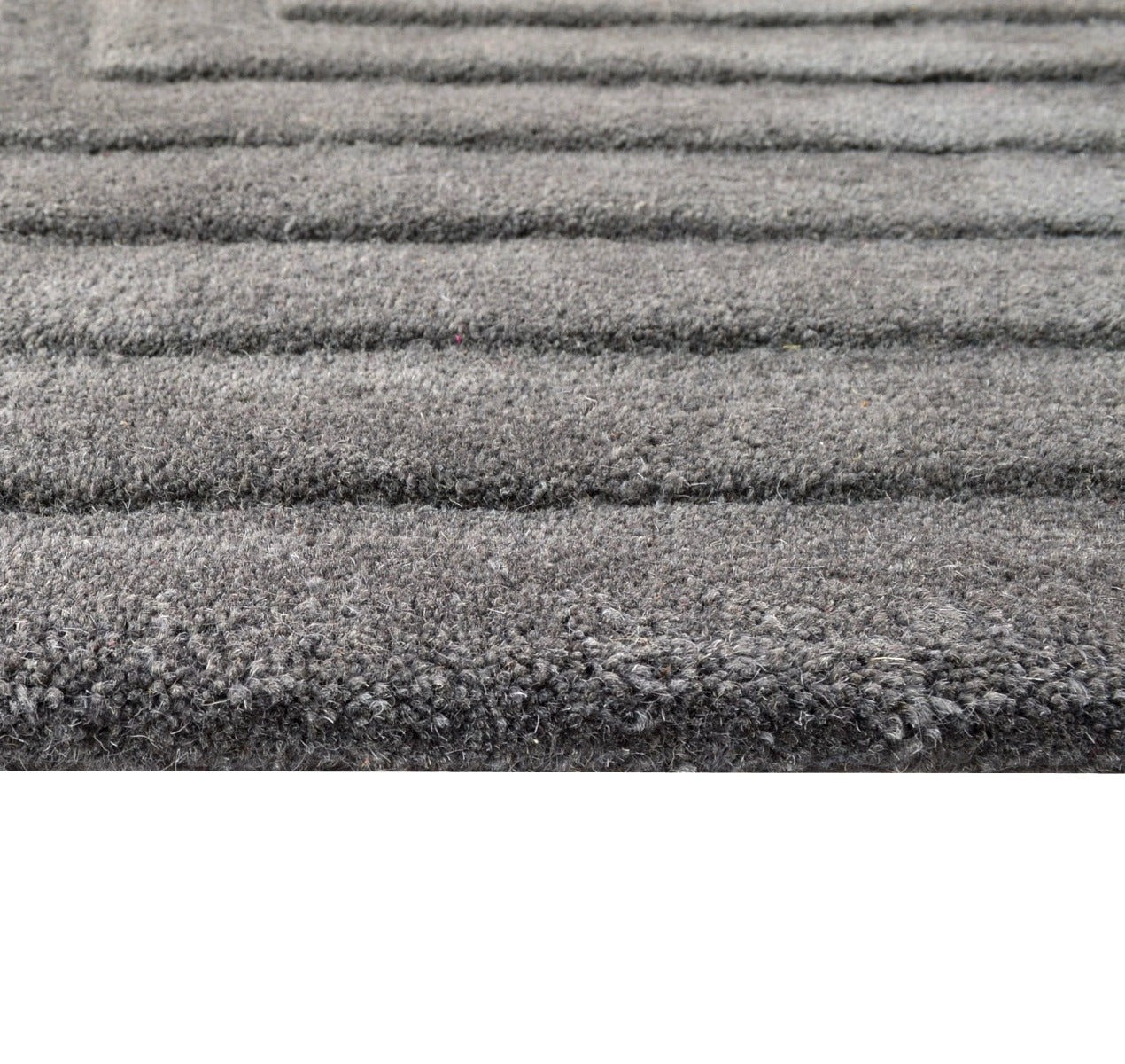 Ascent Contemporary Handmade Wool Rug - 6240 - Smoke - 110x160cm