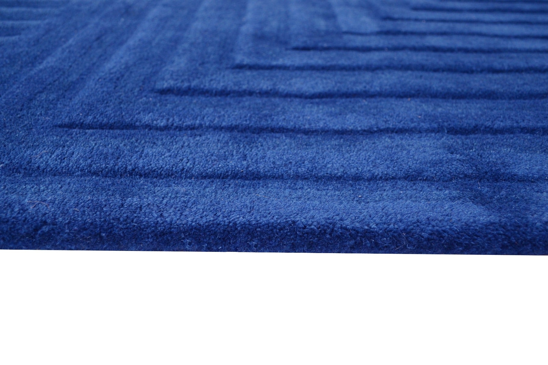 Ascent Contemporary Handmade Wool Rug - 6240 - Sapphire - 110x160cm