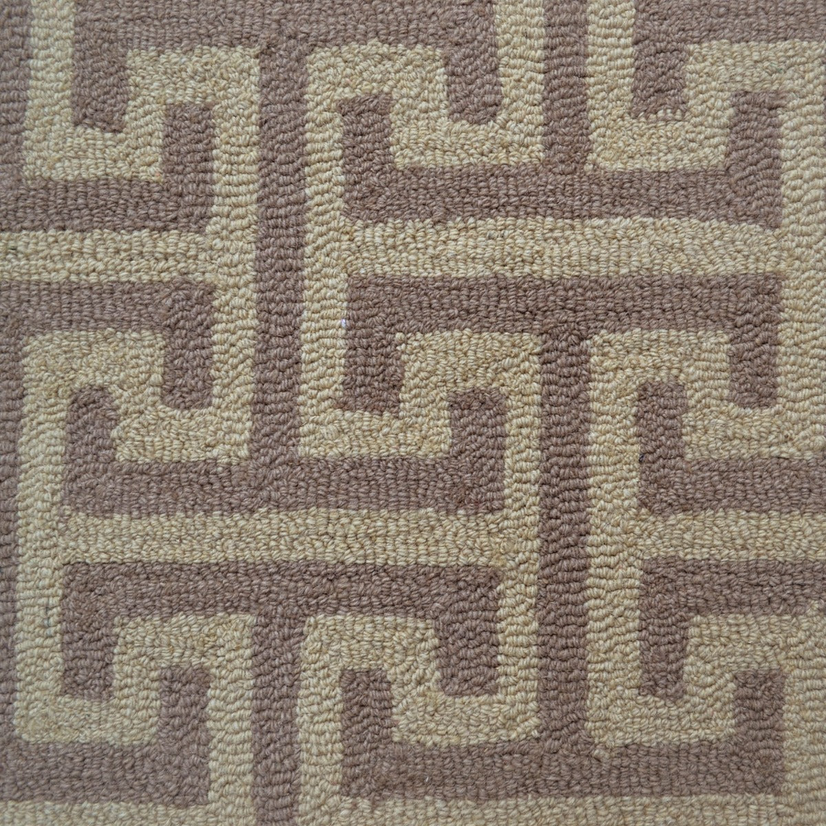 Modern Handmade Wool Rug-Addison 6385-Beige Brown-110x160cm