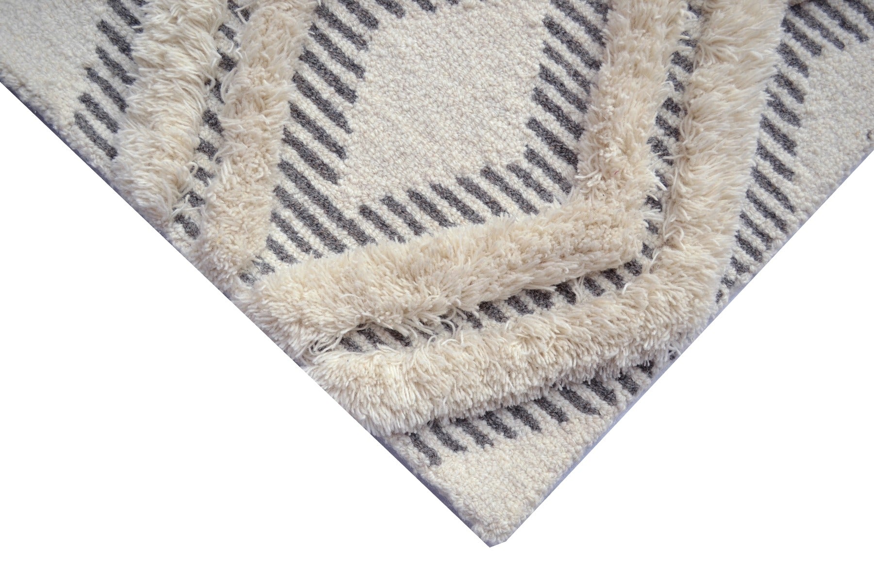 Alaska Fine Quality Handmade Wool Rug - 6208 - Natural/Ivory - 110x160cm