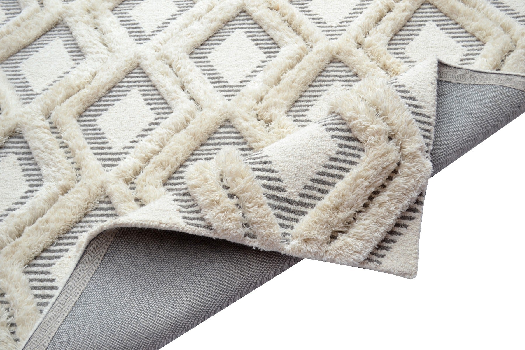 Alaska Fine Quality Handmade Wool Rug - 6208 - Natural/Ivory - 110x160cm