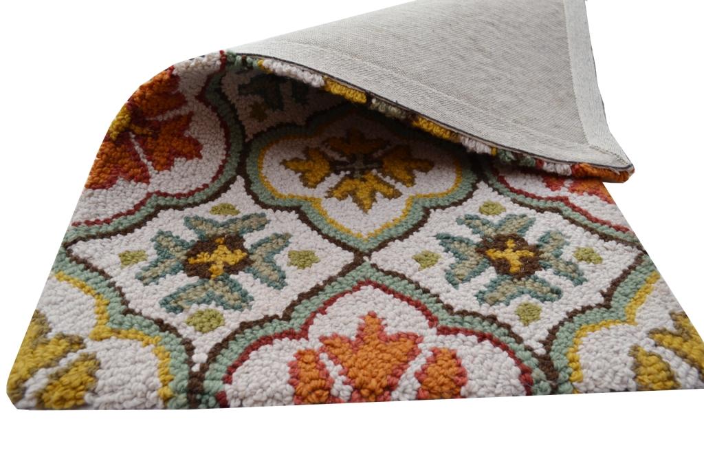 Designer Handtufted Wool Rug - Botanical 6224 - Multi - 60x90cm