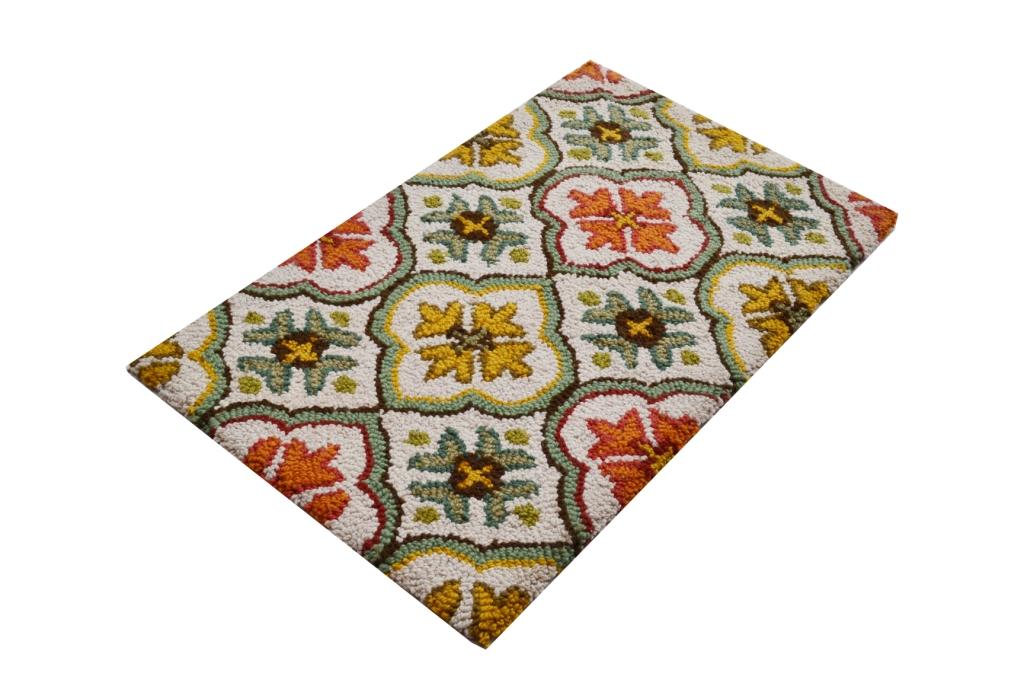 Designer Handtufted Wool Rug - Botanical 6224 - Multi - 60x90cm