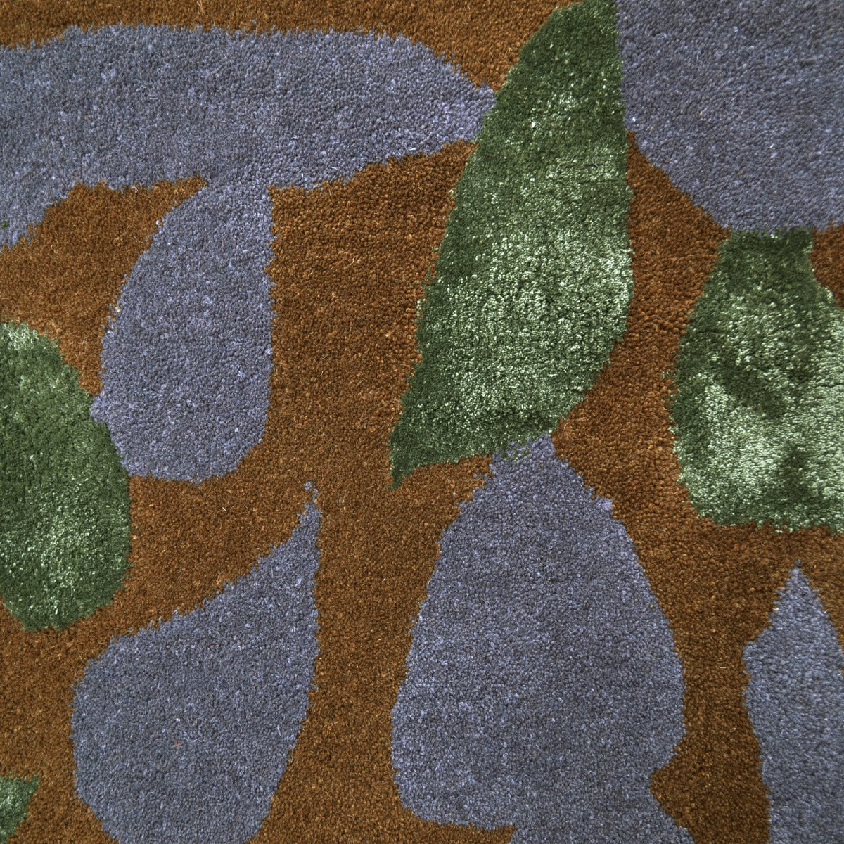 Floral Handmade Wool Rug-Botanical 6365-Brown Multi-110x160cm
