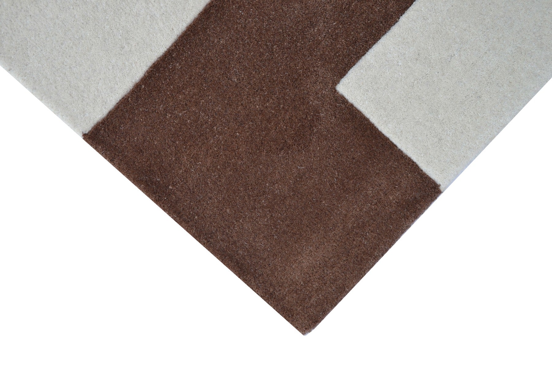 Designer Blocks Handmade Wool Rug - 6227 - GREY - 120x170cm