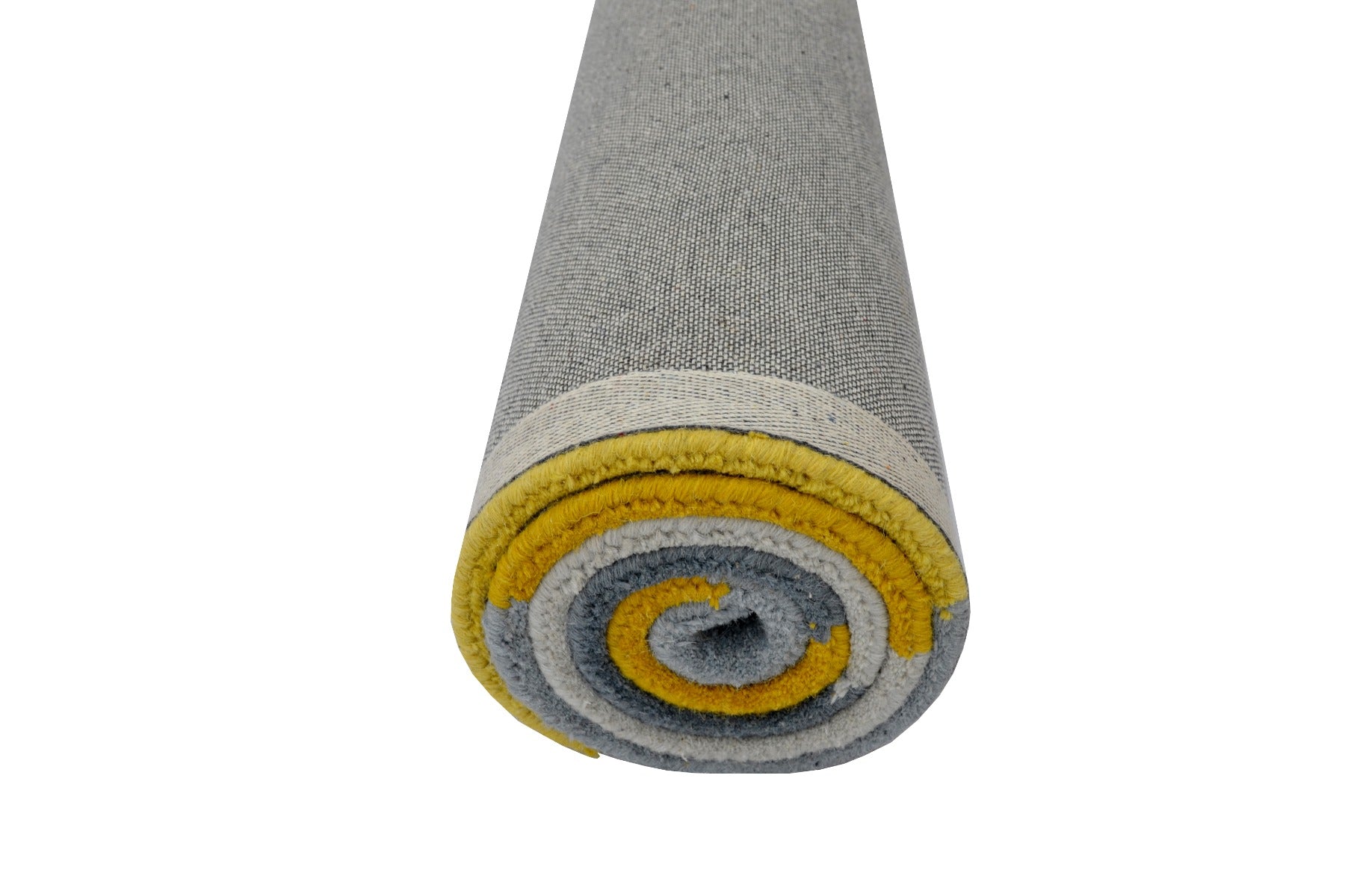Designer Blocks Handmade Wool Rug - 6227 - Yellow - 120x170cm