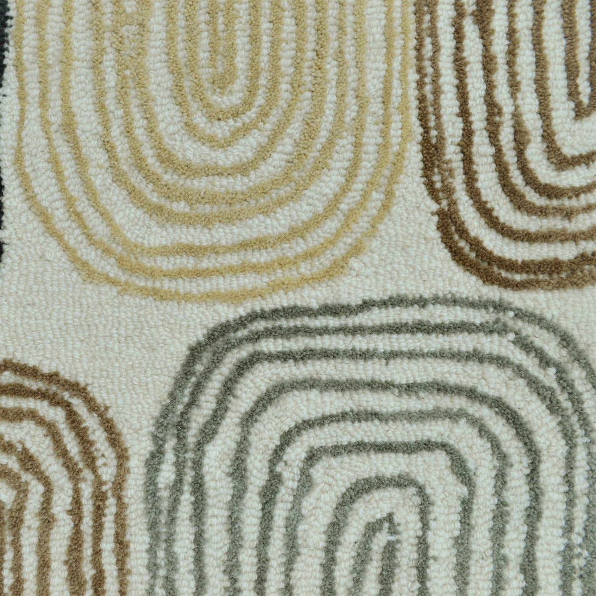 Designer Handmade Wool Rug-Brook 6366-Ivory Multi-110x160cm