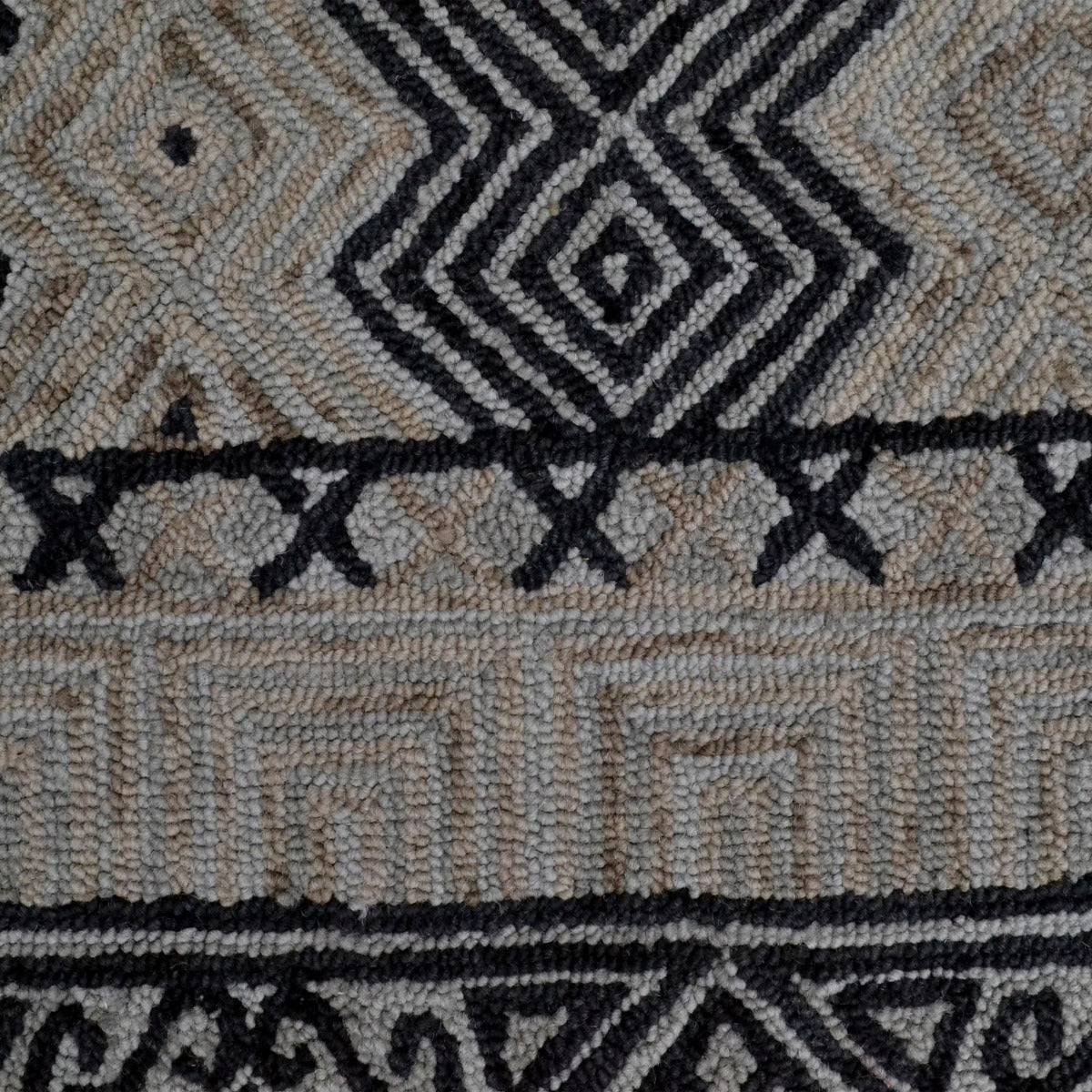 Modern Handmade Wool Rug-Casablanca 6343-Charcoal-110x160cm